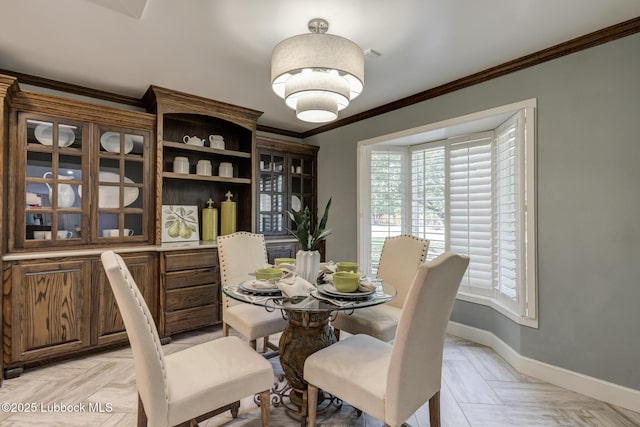 4517 9th St, Lubbock, TX 79416 - dining room with crown molding and baseboards