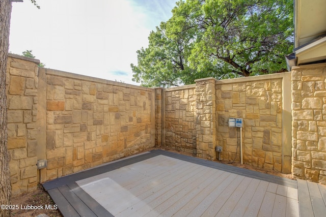 4517 9th St, Lubbock, TX 79416 - view of wooden terrace