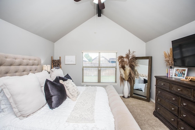 2911 111th St, Lubbock, TX 79423 - bedroom with light colored carpet and ceiling fan