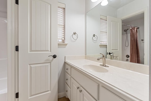 bathroom with vanity