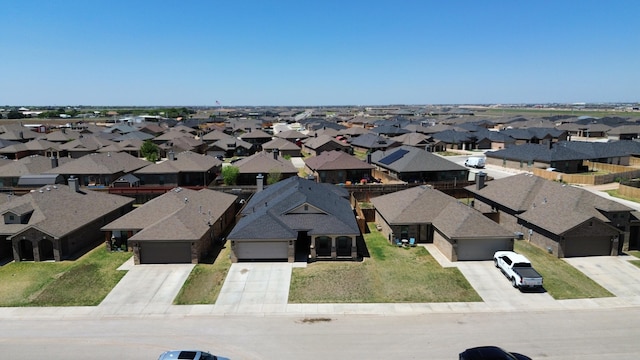 aerial view featuring a residential view