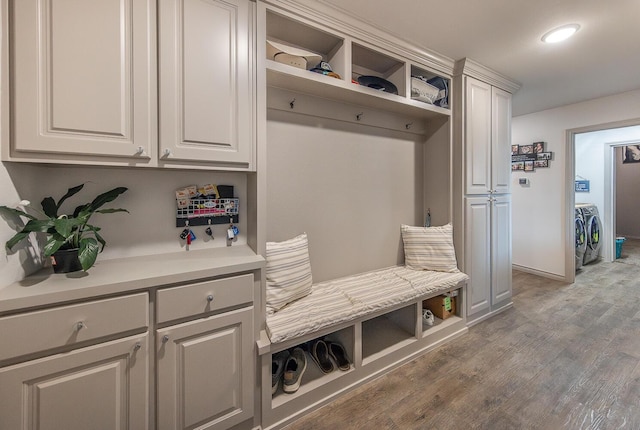 10323 Ave X, Lubbock, TX 79423 - mudroom featuring light wood-style flooring and baseboards