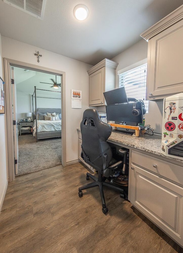 10323 Ave X, Lubbock, TX 79423 - office featuring dark wood-type flooring