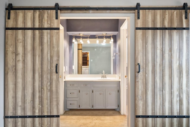 bathroom featuring vanity