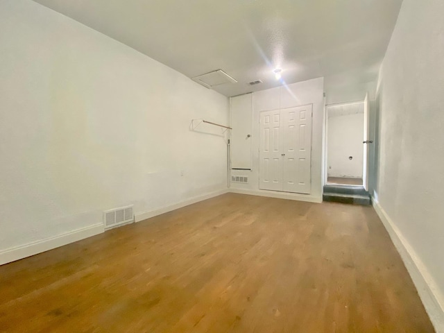 interior space featuring wood-type flooring