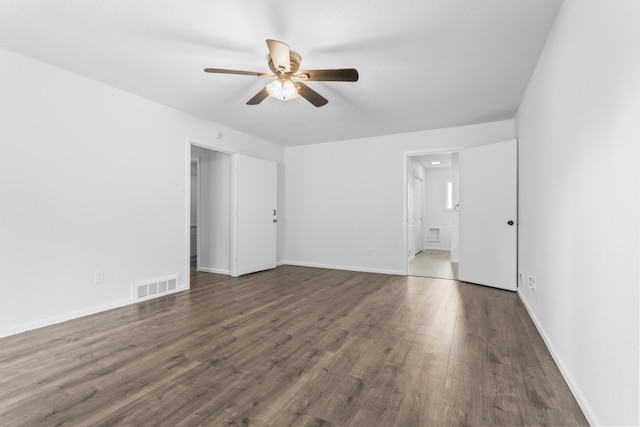 4635 30th St, Lubbock, TX 79410 - empty room featuring a ceiling fan and wood finished floors