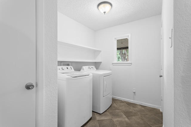 4635 30th St, Lubbock, TX 79410 - laundry room with independent washer and dryer and a textured ceiling
