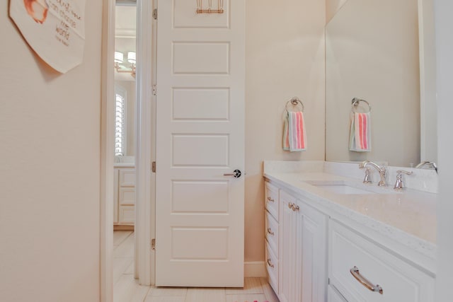 bathroom featuring vanity