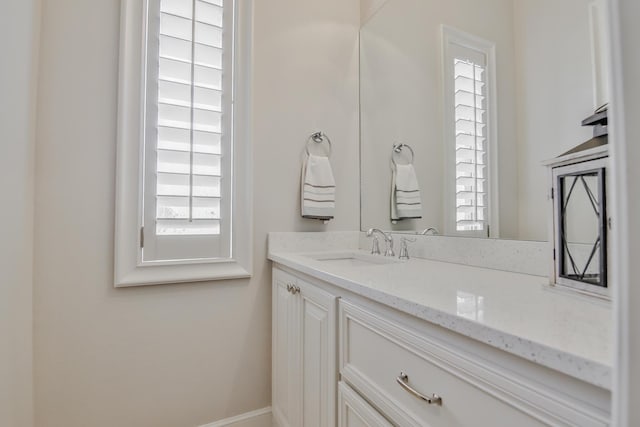 bathroom featuring vanity