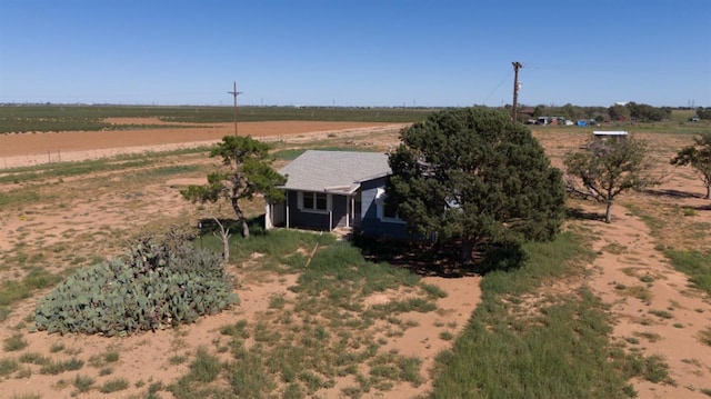 drone / aerial view featuring a rural view