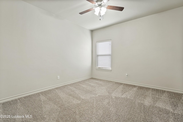 5303 Lehigh St, Lubbock, TX 79416 - unfurnished room with carpet flooring, a ceiling fan, and baseboards