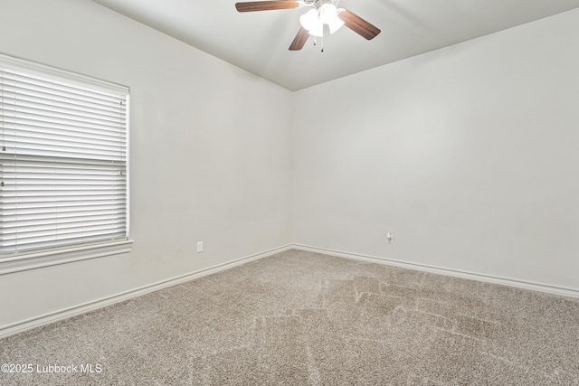 5303 Lehigh St, Lubbock, TX 79416 - carpeted spare room with ceiling fan and baseboards