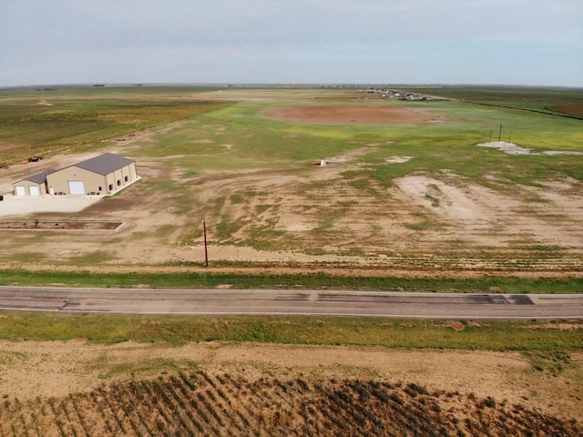 bird's eye view with a rural view