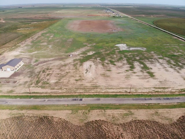 aerial view with a rural view