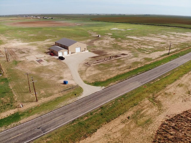 bird's eye view with a rural view