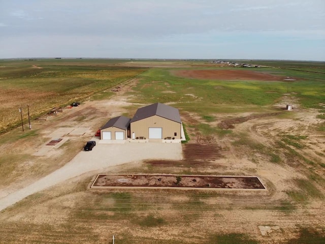 aerial view featuring a rural view