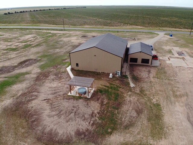 aerial view with a rural view