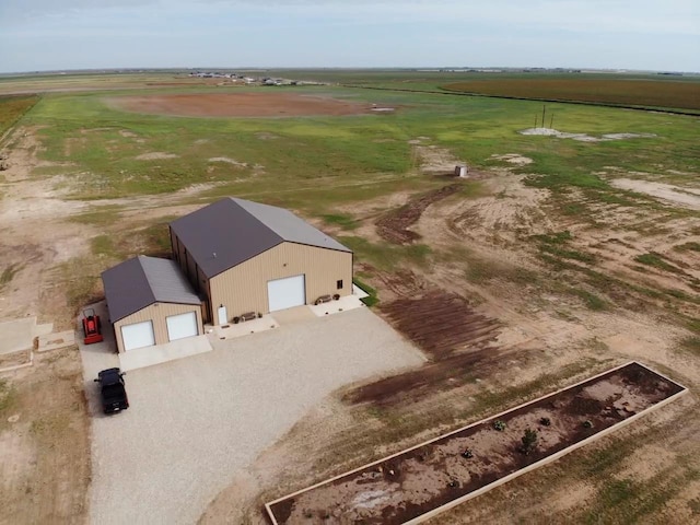 drone / aerial view featuring a rural view