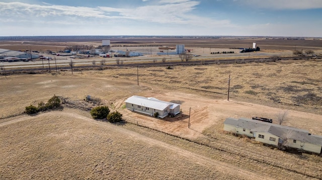 aerial view with a rural view