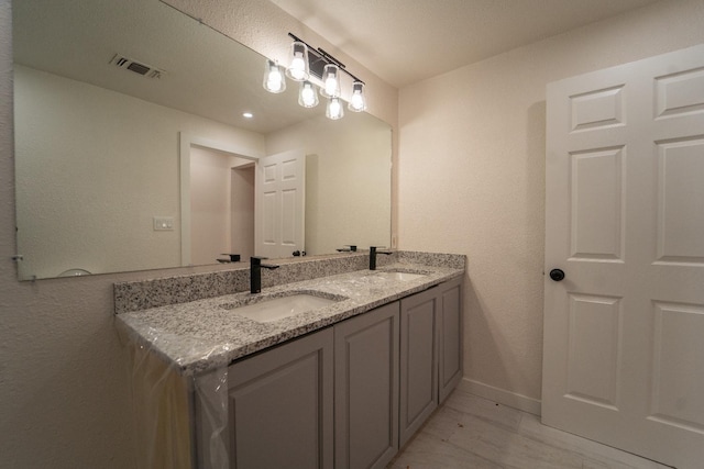 bathroom with vanity