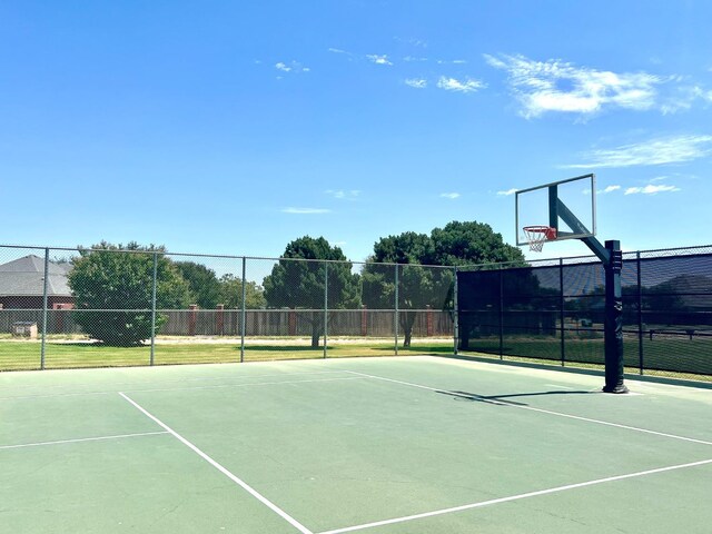 view of sport court