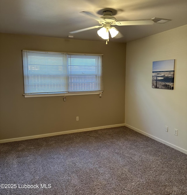 2326 58th St, Lubbock, TX 79412 - unfurnished room with a ceiling fan and carpet floors