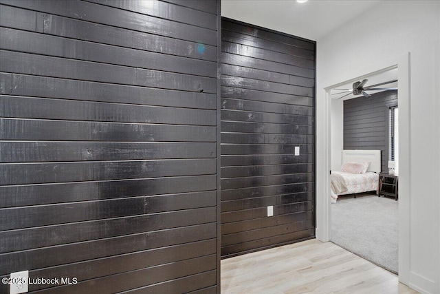 9105 Kewanee Ave, Lubbock, TX 79424 - hall featuring light wood finished floors
