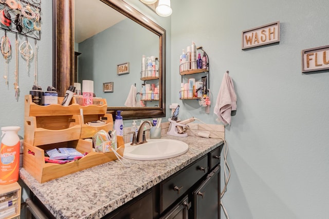 bathroom featuring vanity