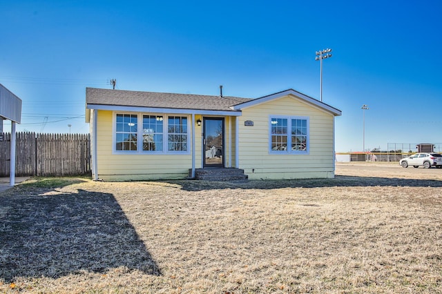 view of bungalow-style home