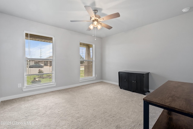 3222 Waverly Ave, Lubbock, TX 79407 - unfurnished office with ceiling fan and carpet flooring