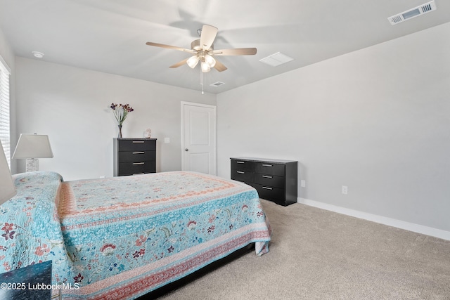 3222 Waverly Ave, Lubbock, TX 79407 - carpeted bedroom featuring baseboards and ceiling fan