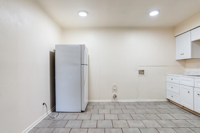 laundry room with gas dryer hookup and washer hookup