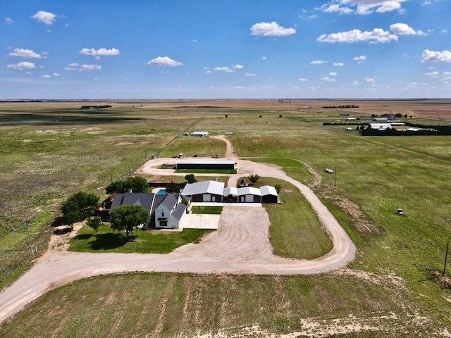 aerial view featuring a rural view