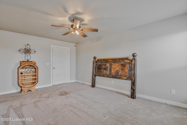 2933 Abbeville Ave, Wolfforth, TX 79382 - unfurnished bedroom featuring carpet flooring and ceiling fan