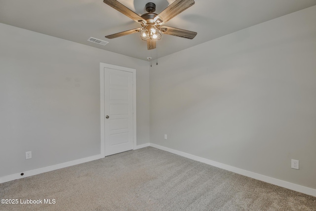 2933 Abbeville Ave, Wolfforth, TX 79382 - empty room featuring ceiling fan and carpet flooring