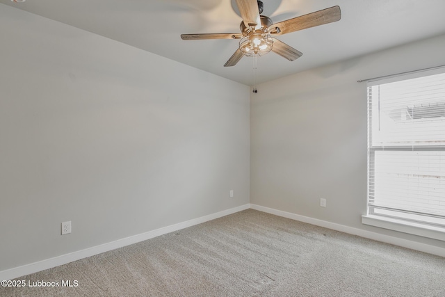 2933 Abbeville Ave, Wolfforth, TX 79382 - carpeted empty room featuring ceiling fan and baseboards