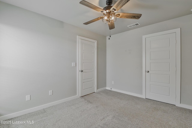 2933 Abbeville Ave, Wolfforth, TX 79382 - carpeted spare room with a ceiling fan and baseboards
