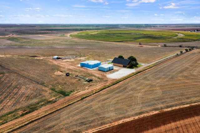 drone / aerial view featuring a rural view