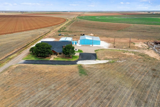 aerial view featuring a rural view