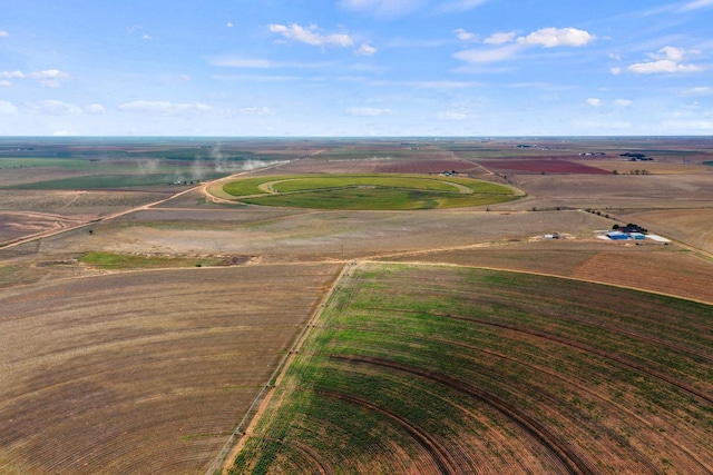 aerial view featuring a rural view