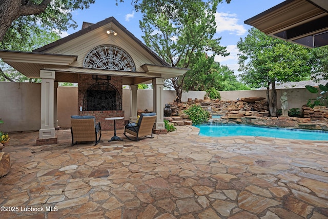 5118 2nd St, Lubbock, TX 79416 - fenced backyard featuring a patio area and a gazebo