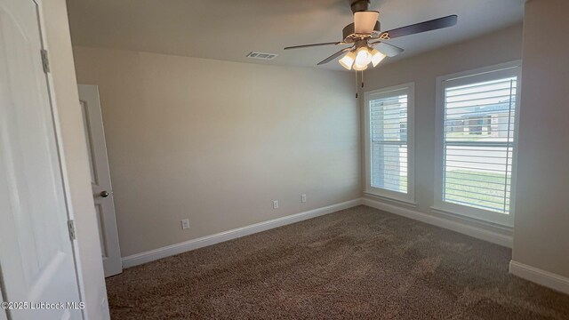 7501 100th St, Lubbock, TX 79424 - spare room with carpet floors and a ceiling fan