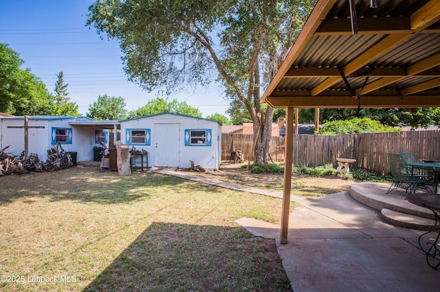 5008 59th St, Lubbock, TX 79414 - view of yard with a patio and an outdoor structure