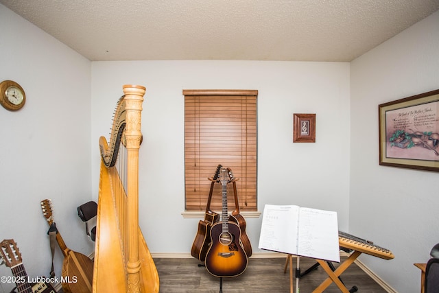 5008 59th St, Lubbock, TX 79414 - office space featuring wood finished floors and a textured ceiling