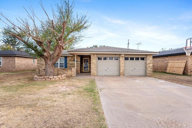 ranch-style house with a garage