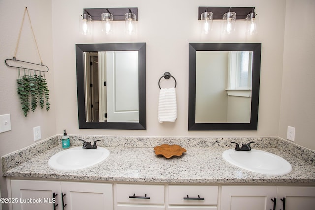 1308 Dover Ln, Wolfforth, TX 79382 - bathroom with double vanity