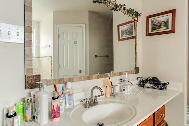 bathroom featuring vanity