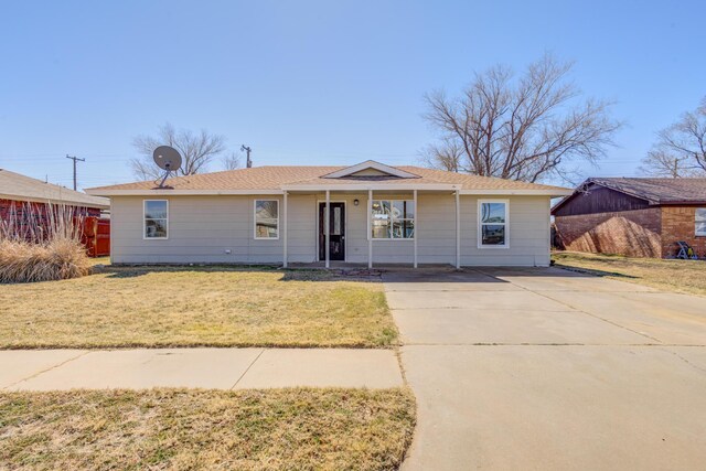 view of ranch-style home