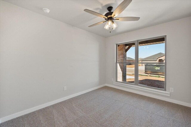 7429 30th St, Lubbock, TX 79407 - spare room featuring ceiling fan and carpet floors