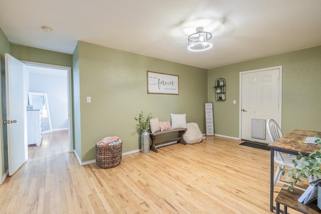 interior space featuring light hardwood / wood-style flooring